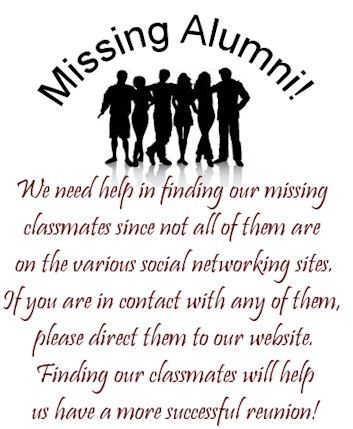Missing Alumni Request to find classmates