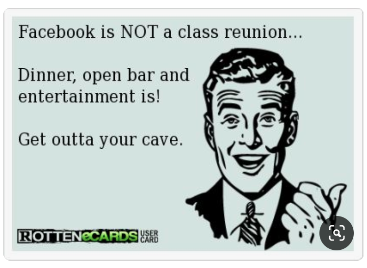Facebook is NOT a class reunion